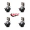 Service Caster 2 Inch Flat Black Hooded Nylon Wheel Caster with Brake and Inside Mount Set SCC SCC-GR02S50D-NYS-FB-B-716X78-CB90-4 - alternate 1